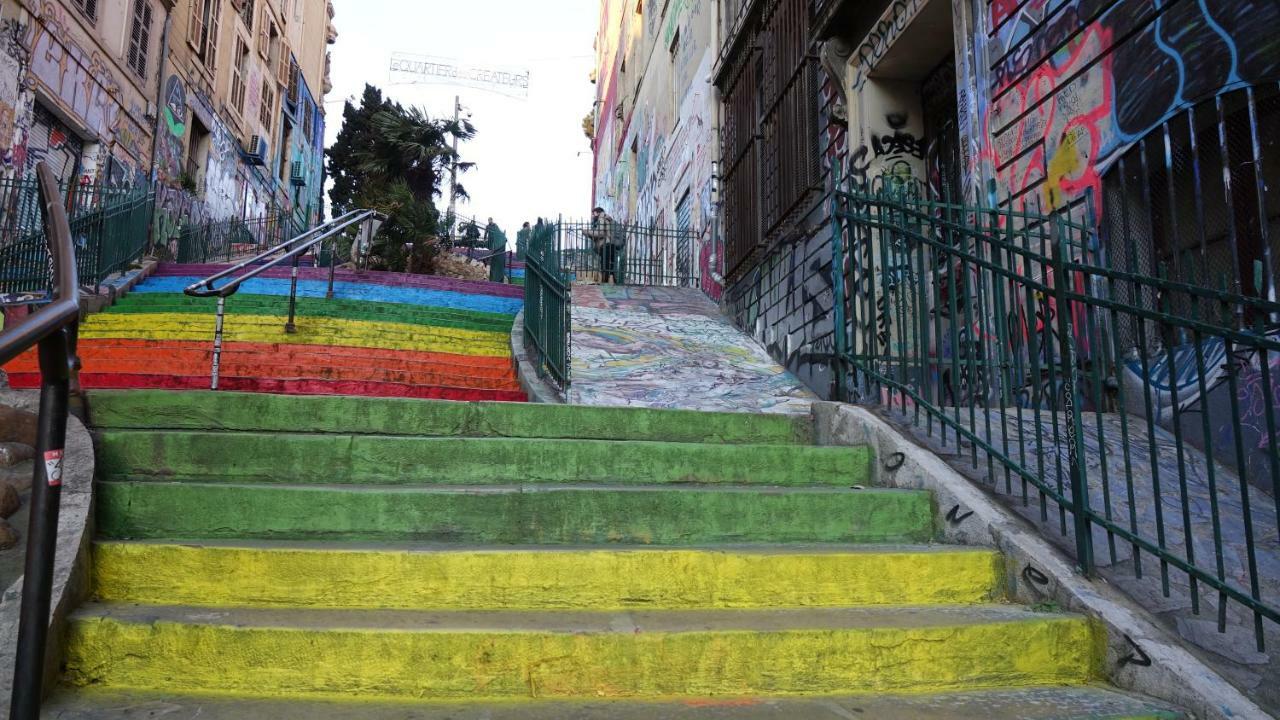 Quartier Des Createurs "La Plaine Cours Julien" Chambre Privee Dans Appartement Menage Frequent Des Parties Commune Marseille Kültér fotó